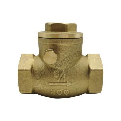 China DR China Factory Brass General Swing Check Valve 1/2 Inch Brass Check Valve for sale