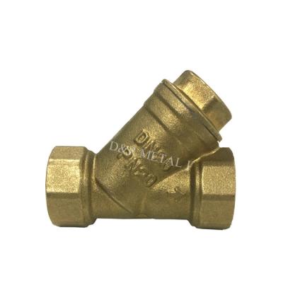 China General Brass Strainer Check Valve /Brass Filter Valve Y Y Type Strainer for sale