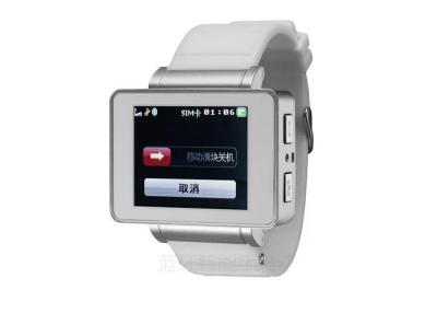 China LBS GPRS FM Avoid Loss Pedometer Bluetooth Wrist Watch Phone GPRS SIM TF for sale