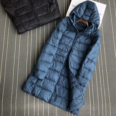 China Super Lightweight Casual Women Winter Sustainable Hot Sale Slim Quilted Jacket With Hooded for sale