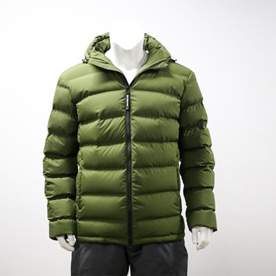 China Simple winter windproof fashion plain men plus size bomber jacket hooded padded jacket down coat for men for sale