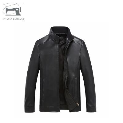 China Best Quality Fashion Winter Men Classic Casual Slim Fit Business Leather Jackets for sale