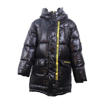 China Most Popular Children's Coat Unisex Black Warm Winter Children Breathable Down Duck Jacket With Hooded for sale