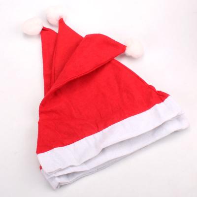 China Wholesale 100%POLYESTER Top Quality Customizable Multi-size Funny Red Christmas Party Hats With Ball for sale