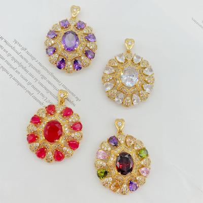 China Wholesale Fashionable Luxury High Quality Minimalist Vintage 18k Gold Plated Fashion Women Pendant for sale