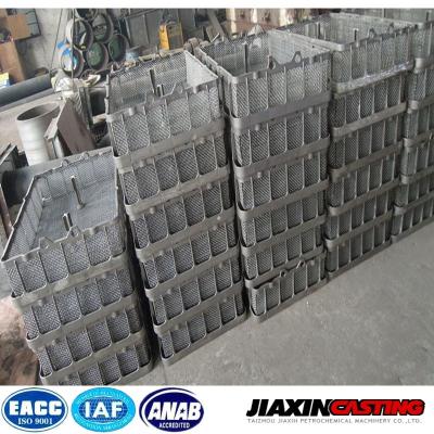 China Stainless steel basket for heat treatment for sale