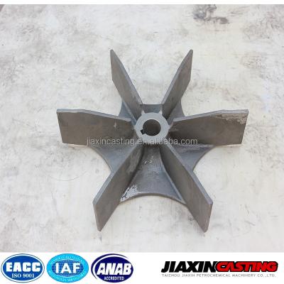 China Heat treatment industry (furnace) stainless steel precision HK40 casting fan blades for heating furnace for sale