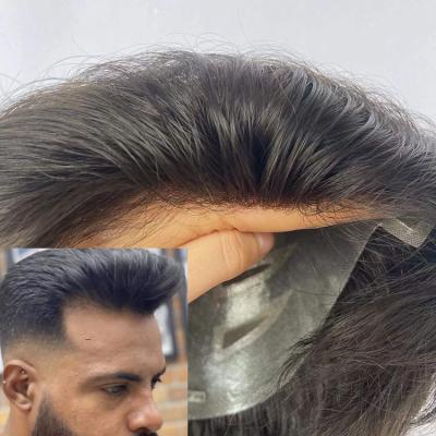 China 2022 new popular men's hair toupee 100% wholesale fast shipping directly hair toupee for sale