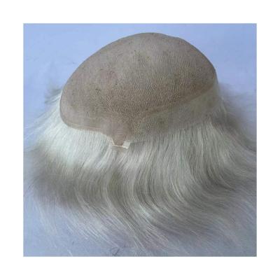 China Straight 6-24 Inches PU Skin Straight Men Hair Preso Natural Base Hairpiece for sale