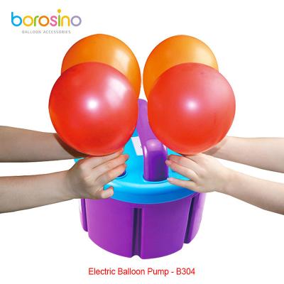 China Advertising toy borosino B304 electric balloon pump with four nozzles for sale