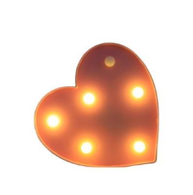 China Party decoration event props warm borosino LED Digital light big heart led electronic signs birthday love heart shape light for party and wedding decoration for sale