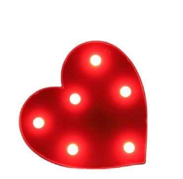 China Party decoration event props warm borosino LED Digital light big heart led electronic signs birthday love heart shape light for party and wedding decoration for sale