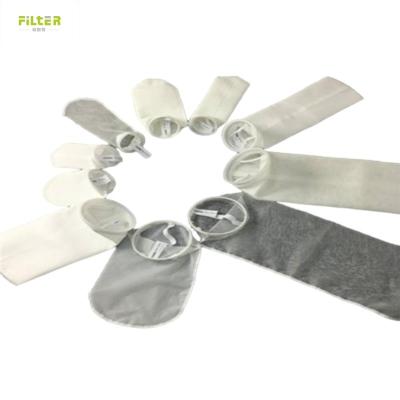 China PP PE Nylon PTFE Water Filteration Liquid Filter Bag 100 Micron for sale