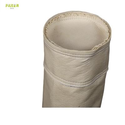 China Bolsa de filtro para recolector de polvo 50%PPS+50% PTFE Bolsa de tela resistente a altas temperaturas para recolector de polvo tipo bolsa en venta