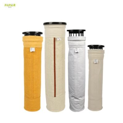 China Nomex Needle Felt P84 PTFE Polyester Asphalt Mixing Plant Aramid Filter Bags for sale