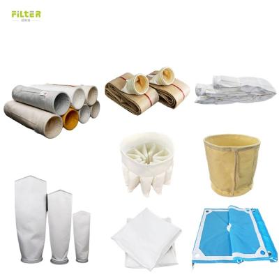 China Saco de filtragem industrial Sacos de filtragem de fabricação Colector de poeira de poliéster PPS PTFE P84 Nomex Saco de fibra de vidro Saco de filtragem de poeira com filtro à venda