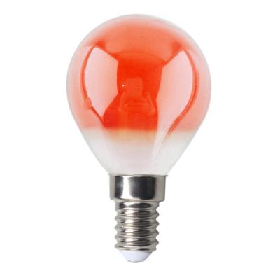 China Residential red golf bulb g45 4w dimmable e14 filament lamp for sale