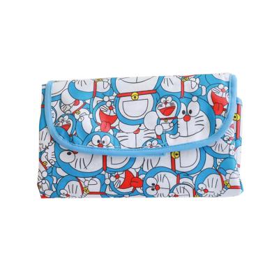 China Doraemon Cartoon Cute Cartoon Oxford Cloth Travel Beach Mat Outdoor Foldable Portable Picnic Mat for sale