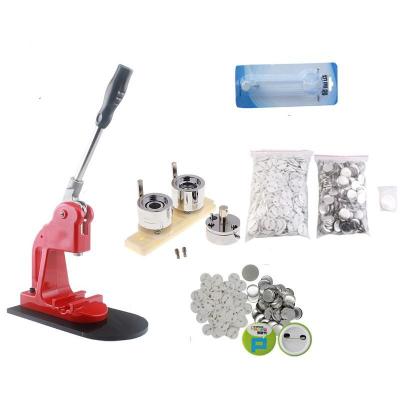 China Hotels 25mm 1 inch Round DIY Button Badge Maker Machine+1000pcs Badge Materials+Adjustable Circle Cutter for sale