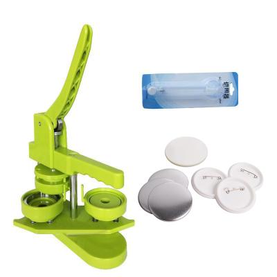 China Kids MINI Easy Portable Button Machine Manual Operation Badge Making Machine Pin Press Maker 58mm Height for sale