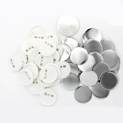 China 3D Blank Pin Button Badge Accessory 58mm Size Round Diy Button Badge Making Component Badge Making Materials for sale