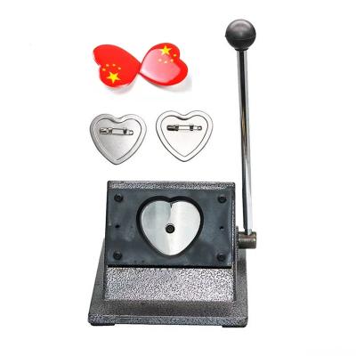 China Factory Heart Badge Button Maker 53*57MM Paper Slitter Paper Cutter For Heart Shape Badge Making for sale