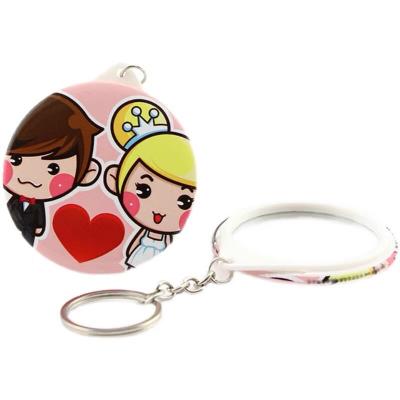 China Custom made in China top quality wholesale 58mm mirror button badge manufacturer key chain material for sale