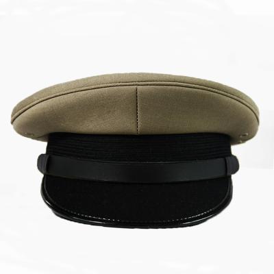 China Verified Wholesale Customized Military Hat Custom Peaked Hat Polishes Hat for sale