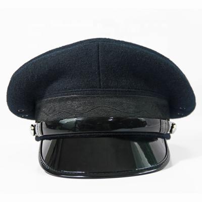 China High Quality Customized Plush Hat Military Policeman's Hat Suppliers Custom Peaked Hat for sale