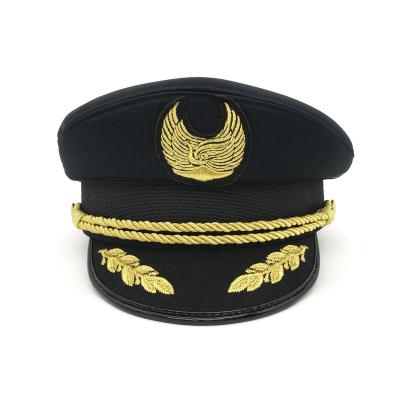 China Dobby Customized Airline Pilot Hats, Custom Captaincaps, Fashion Captain Hats for sale