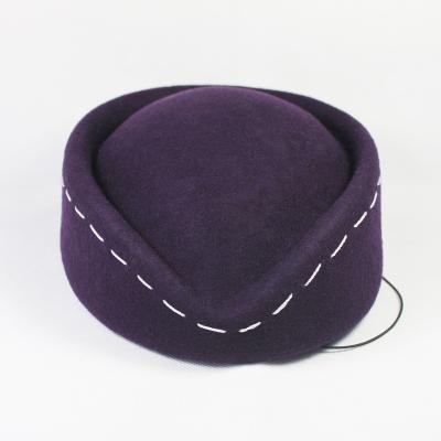 China Verified Wholesale High Quality Female Custom Made Air Hostess Hat Air Hostess Hat for sale