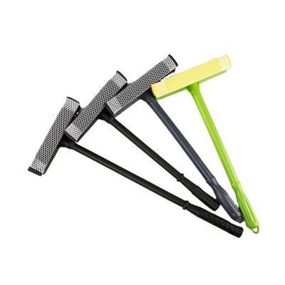 China 2021 Viable Dual Side Window Washer Brush, Sponge Tiling Glass Windshield Scraper, Wiper Blade Window Squeegee 2 Squeegee for sale