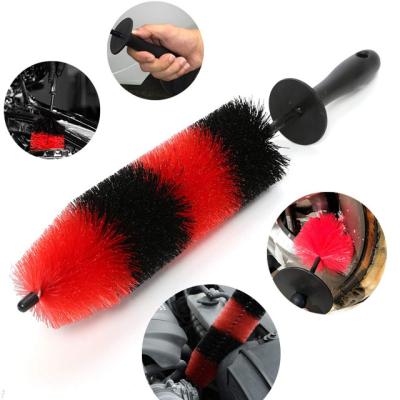 China PP handle+PE bristle auto cleaning brush, car wheel brush, car detail washing brush for sale