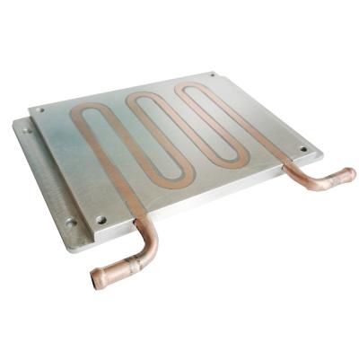 China Durable Rustproof Copper Heat Sink Plate Liquid Cooling With 6 Loops for sale