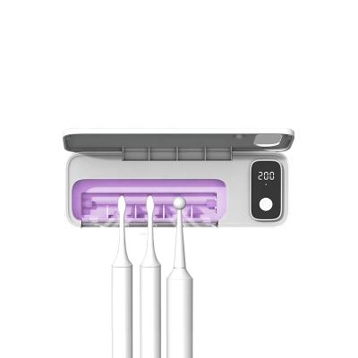 China ABS HCF Wall Mount Toothbrush UV Sterilization Efficient Holder For Family Factory Price USB C Charging for sale