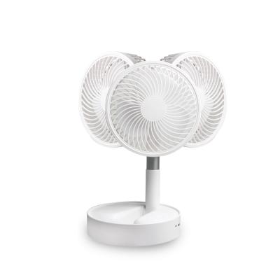 China Latest Mini Fan Hotel Folding Portable Fan USB Rechargeable Desktop Telescopic Small Fan for Home Office Outdoor Activity for sale