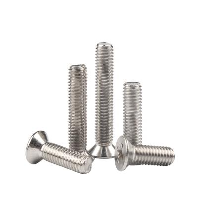 China 304Stainless Steel Flat Head Cross Flat Head Screw Machine Screws Small Countersunk Wood Screws for sale