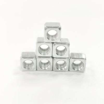 China Round JM Brand Din562 M3 M4 M5 M6 Square Threaded Lock Nuts Stainless Steel Square M5 Weld Nut for sale