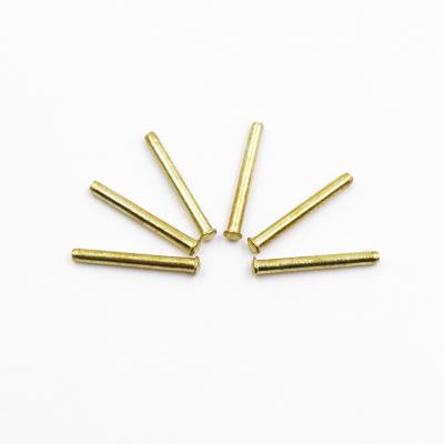 China Electronic Products Factory Custom Wholesale Brass Nails Round Head Solid Tubular Rivets Brass Rivets for sale