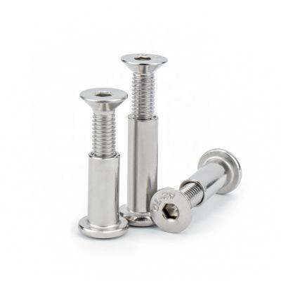 China Custom Stainless Steel Male Female Screw Rivet Countersunk Six Angle Bolt Fixed Rivets Chicago Screw Threaded Rivet for sale