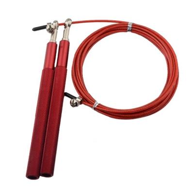 China Fitness Gym Exercise Wholesale Price Adjustable Colorful Aluminum Handle Steel Wire Jump Rope for sale