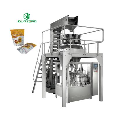 China Food China Factory Vendor Pellet Package Rotary Potato Chips Packaging Pre-made Bag Packing Machine for sale