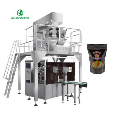 China Wholesale Price Food Candy Packaging Rotary Preformed Pouch Packing Machine for sale