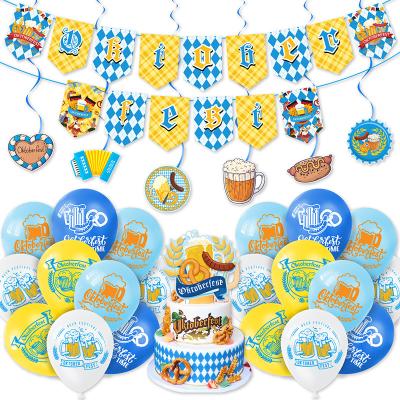 China Oktoberfest Oktoberfest Banner Garland Flags Banner Beer fest Octoberfest Beer Festival Party Supplies Decorations for sale