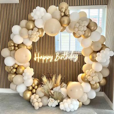 China Fashion CHMH Balloons Arch Kit Latex Metallic Balloons Garland Arch Set For Baby Shower Birthday Wedding Party Decoration for sale