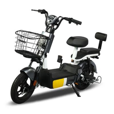 China Electric scooter CKD/SKD mini two wheel steel pocket electric bicycle with basket and front pedals for sale