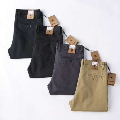 China 2022 Good Quality Mens Regular Pants Anti-wrinkle Polyester Casual Cargo Pants For Men With 6 Pockets for sale