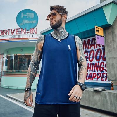 China High Quality QUICK DRY Ice Mesh Men Gym Vest Tank Silk T-Shirt Tops Fashion Basketball Sports Training Use Men's Sleeveless T-Shirts for sale