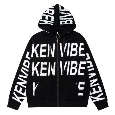 China Anti-Wrinkle Fashion Brand Hoodies High Street Hip Hop Wear Hoodies Letters Printing Full Hooded For Men Shear Mens Jacket for sale