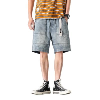 China Durable High Quality Loose Washed Casual Stretch Mens Comfortable Retro Five Pants Denim Shorts for sale